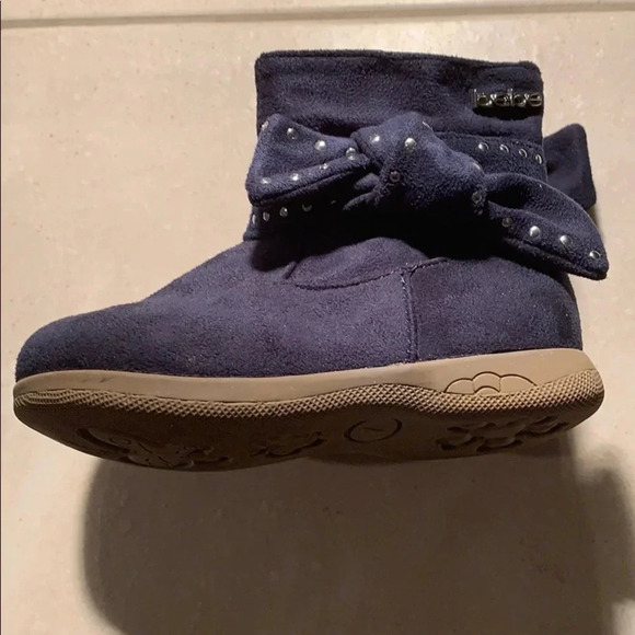 Baby Bebe Suede Boots Studded Infant Size 7Bootie New - Picture 3 of 8
